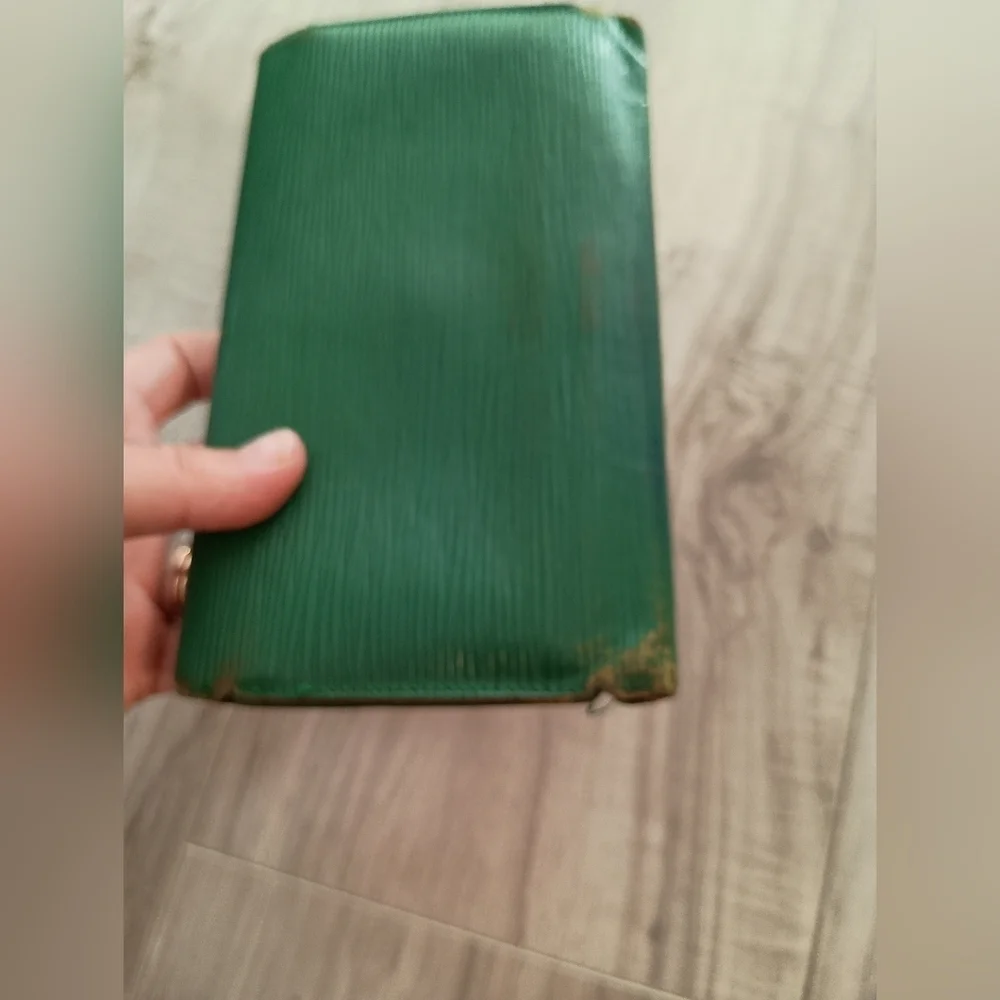 Louis Vuitton Green Epi Long Wallet
